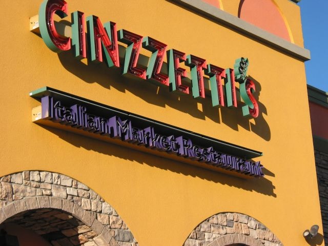 April 2018 Cinzzetti's Luncheon — Cinzzetti's Italian Market Restaurant sign